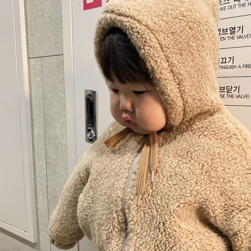 毛茸茸小妹妹太可爱! (图/翻摄自IG@luvv_hyul1)