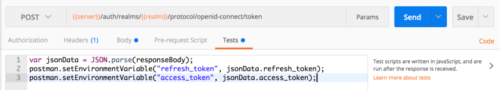 使用邮递员访问Keycloak端点
