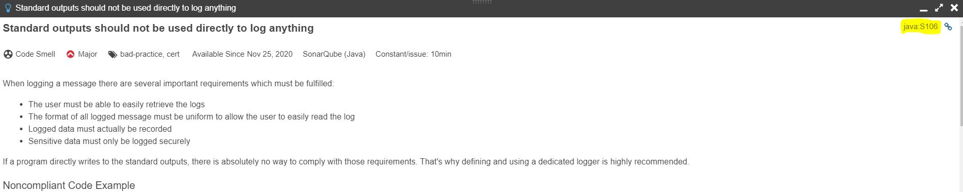 配置项目以排除某些违反声纳的行为