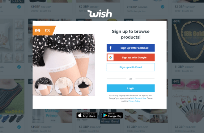 如何在 Wish 应用程序上免费送货