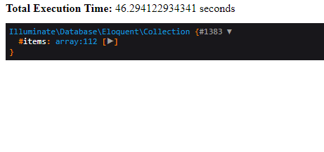 Laravel 非常慢的雄辩查询