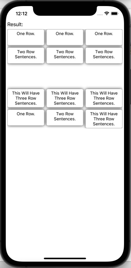 如何调整 BindableLayout 中每一行网格的高度以适应内容的高度?